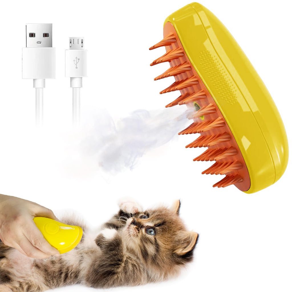 Self cleaning pet brush